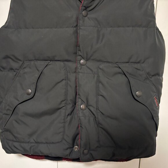 $800 RARE Polo Ralph Lauren Plaid Reversible Down Vest Leather Yoke- Small - Picture 11 of 11